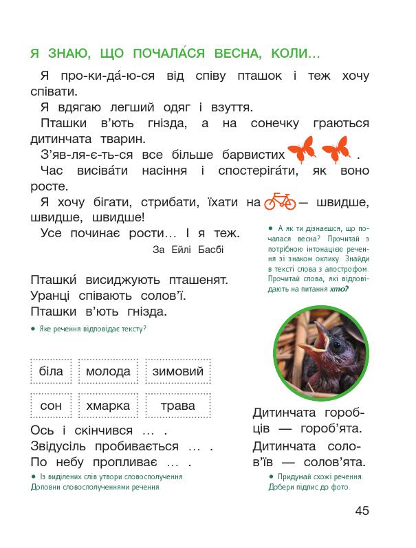Українська мова. Буквар 1 клас Іщенко О. Л., Логачевська С. П 2018