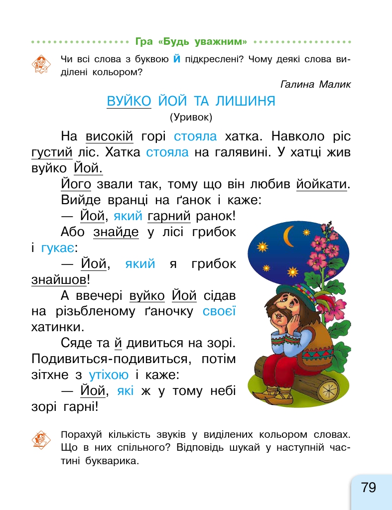 Українська мова. Буквар 1 клас Іваниця Г. А 2018