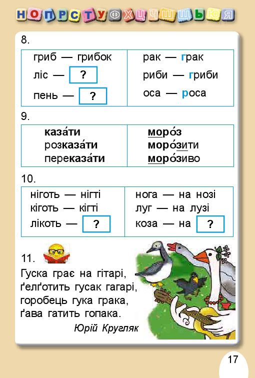 Українська мова. Буквар 1 клас С. Тарнавська, В. Науменко 2018