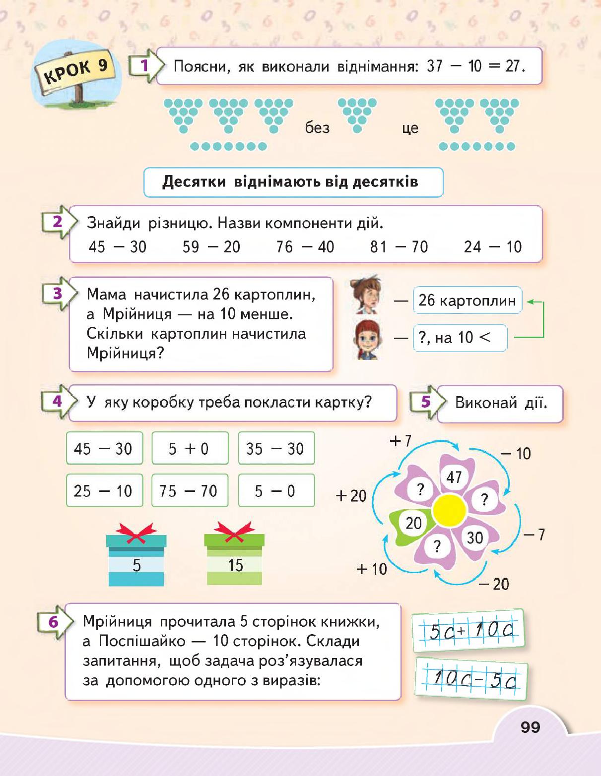 Математика 1 клас В. Г. Бевз, Д. В. Васильєва 2018