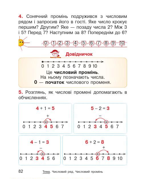 Математика 1 клас Гісь О. М., Філяк І. В. 2018