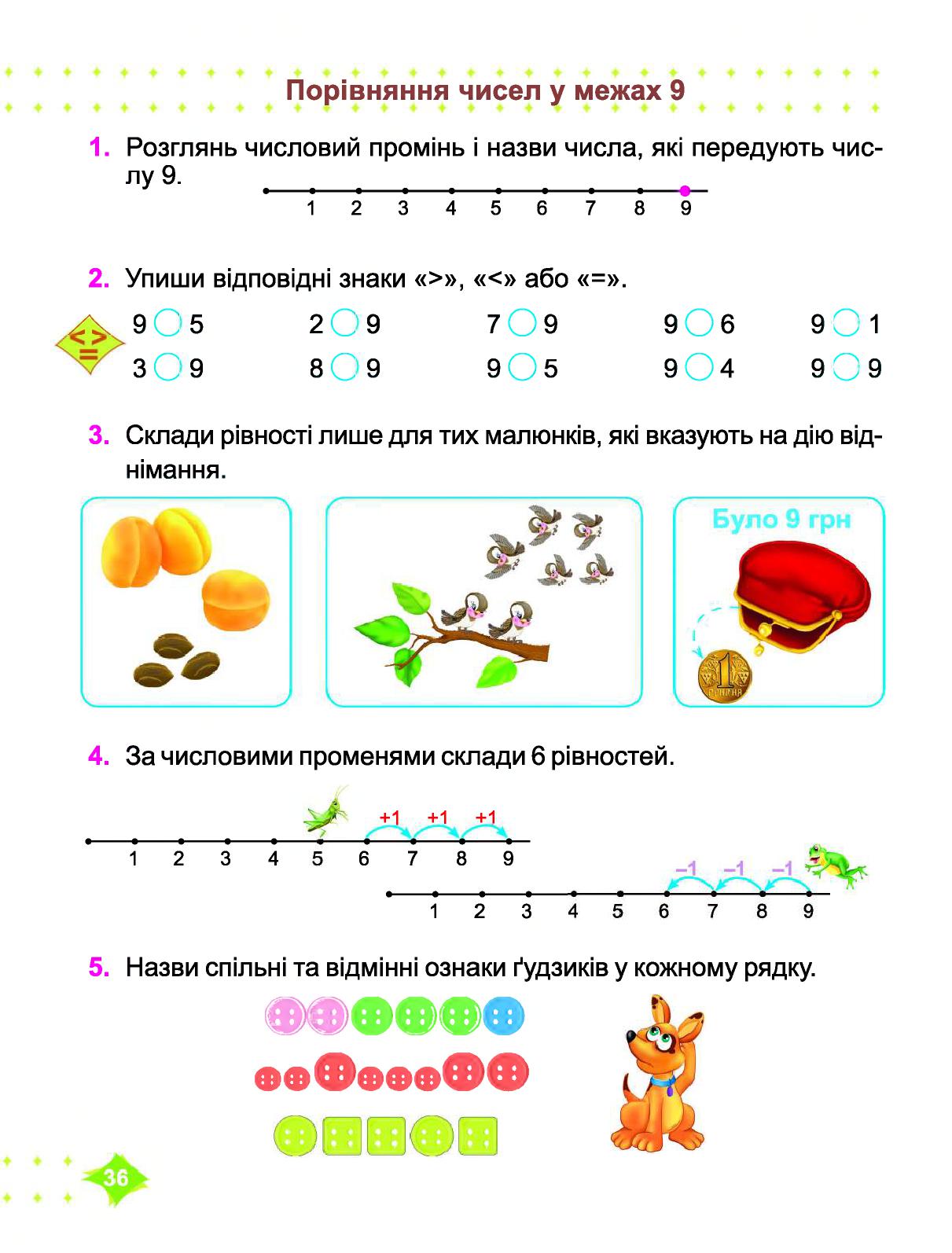Математика 1 клас Корчевська О. П., Козак М. В. 2018