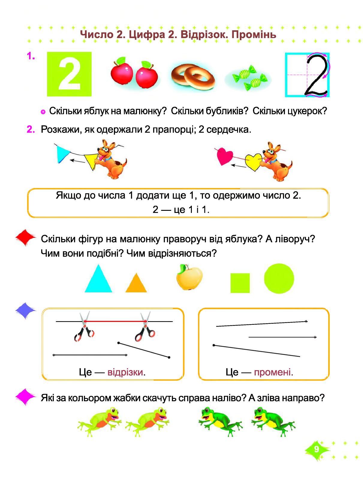 Математика 1 клас Корчевська О. П., Козак М. В. 2018