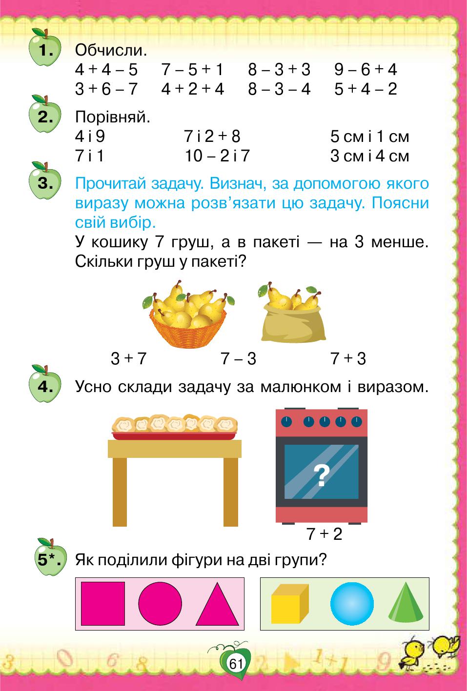 Математика 1 клас Листопад Н. П. 2018