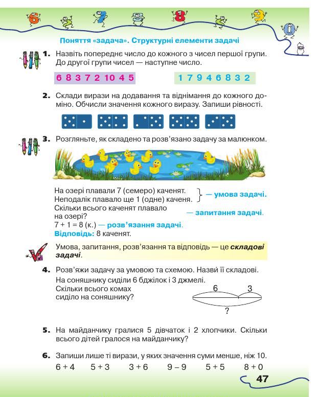 Математика 1 клас Оляницька Л. В. 2018