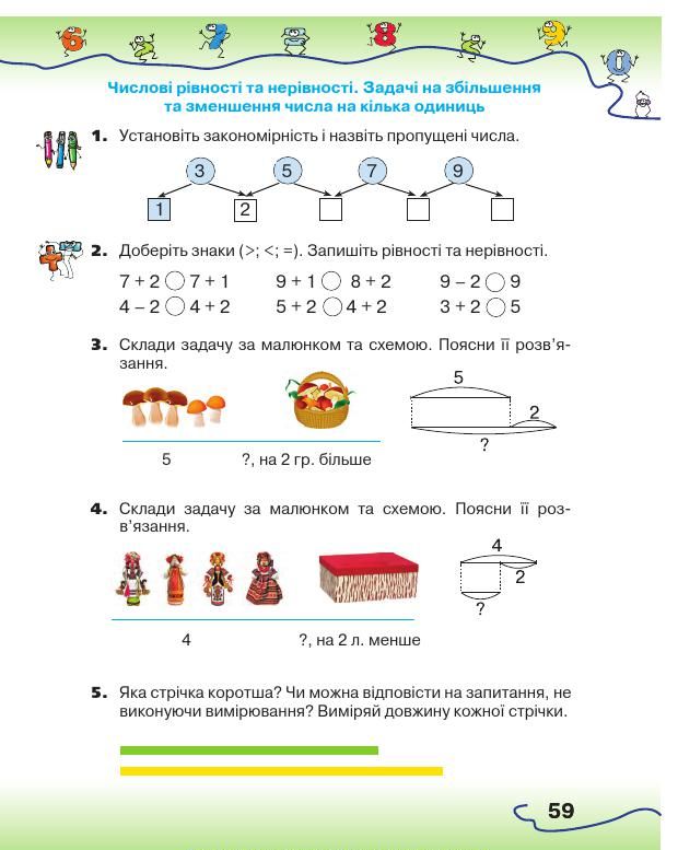 Математика 1 клас Оляницька Л. В. 2018