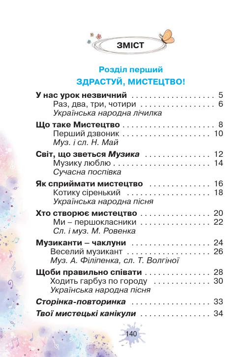 Мистецтво 1 клас О. В. Лобова 2018
