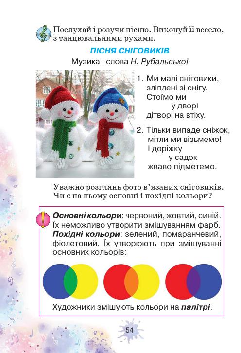Мистецтво 1 клас О. В. Лобова 2018