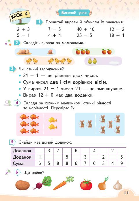 Математика 2 клас Бевз В. Г., Васильєва Д. В. 2019