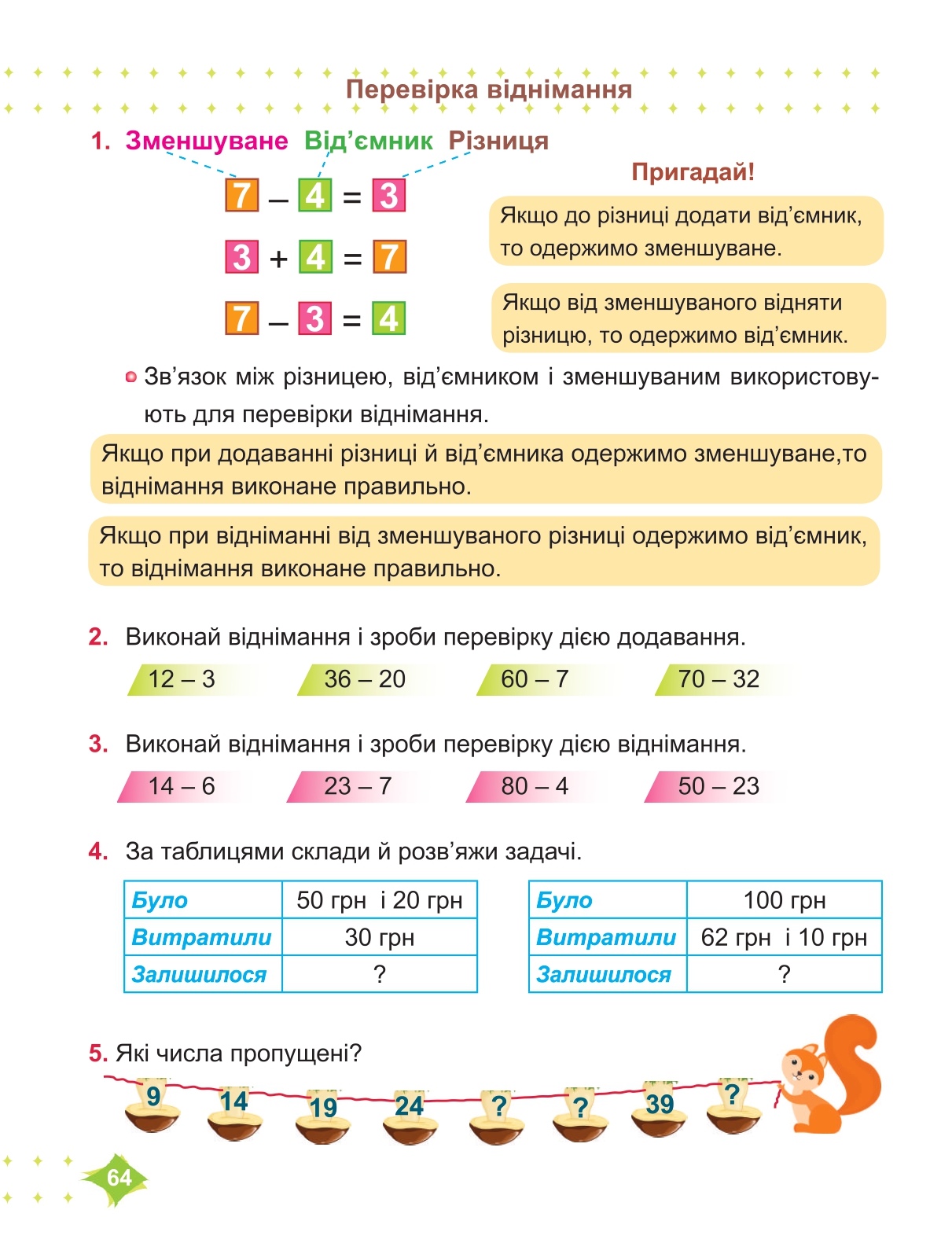 Математика 2 клас М. Козак, О. Корчевська 2019