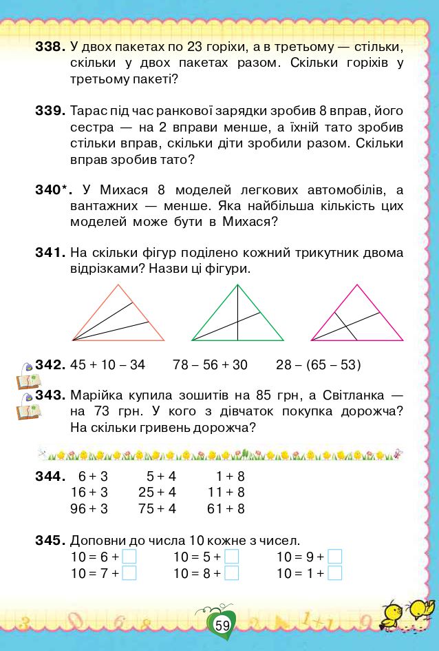 Математика 2 клас Листопад Н.П. 2019