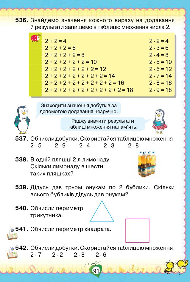 Математика 2 клас Листопад Н.П. 2019