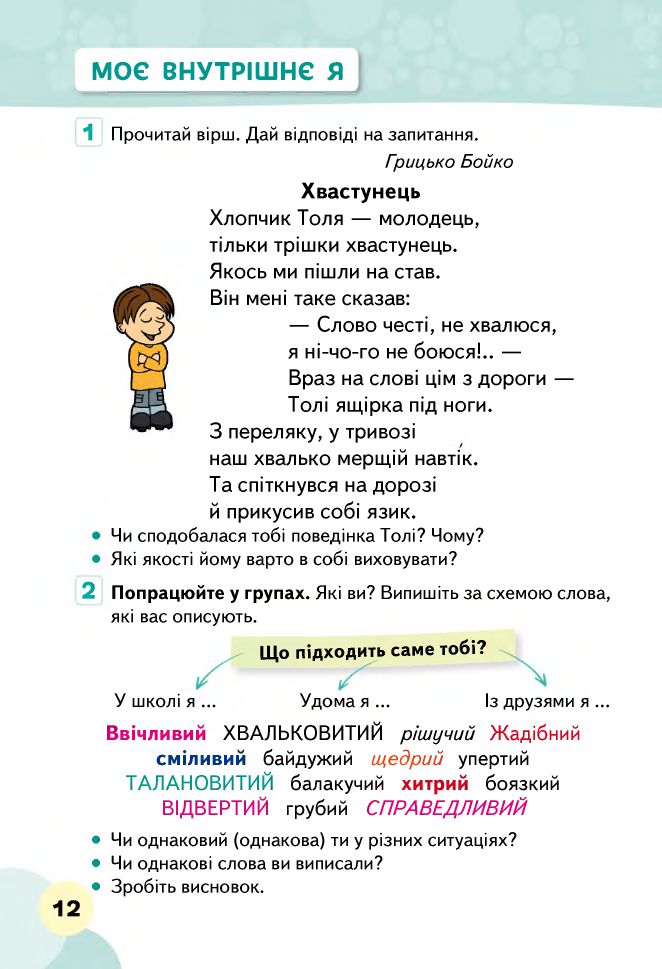 Я досліджую світ 2 клас Вашуленко М. С., Ломаковська Г. В., Єресько Т. П., Ривкінд Й. Я., Проценко Г. О. 2019