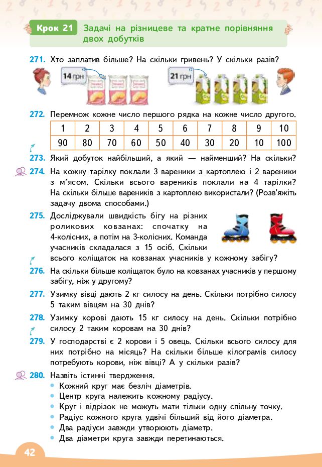 Математика 3 клас В.Г. Бевз, Д.В. Васильєва 2020