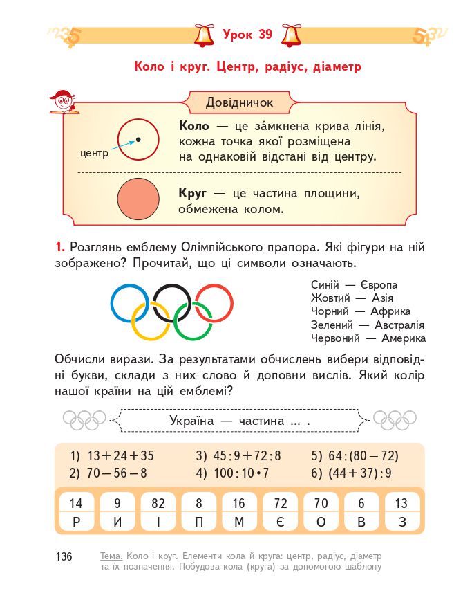 Математика 3 клас О.М. Гісь, І.В. Філяк 2020