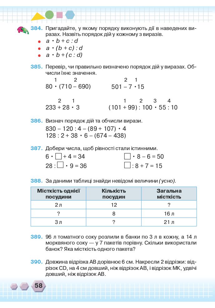 Математика 3 клас Оляницька Л.В. 2020