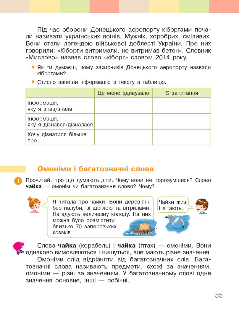 Українська мова та читання 3 клас І.О. Большакова, М.С. Пристінська 2020