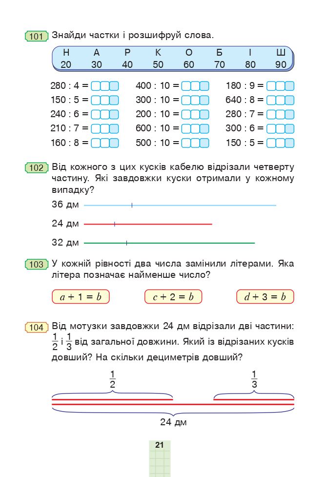 Математика 4 клас Н.О. Будна, М.В. Беденко 2021