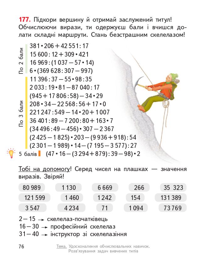 Математика 4 клас О. Гісь, І. Філяк 2021