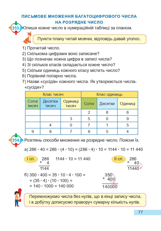 Математика 4 клас А. Заїка, С. Тарнавська 2021