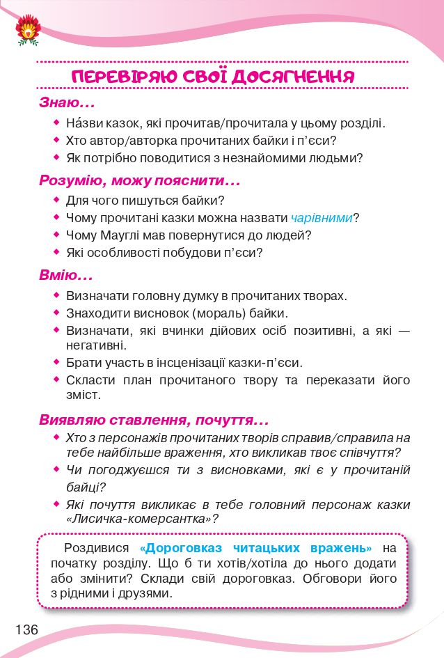 Українська мова та читання 4 клас О. Савченко, І. Красуцька 2021