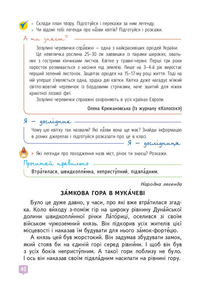 Українська мова та читання 4 клас Вашуленко М., Васильківська Н., Дубовик С., Вашуленко О. 2021